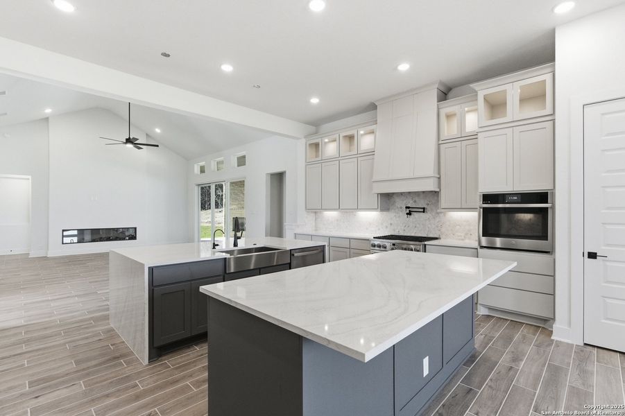Furnished interior view inside a new home in Caliza Reserve, Boerne (Image 12).