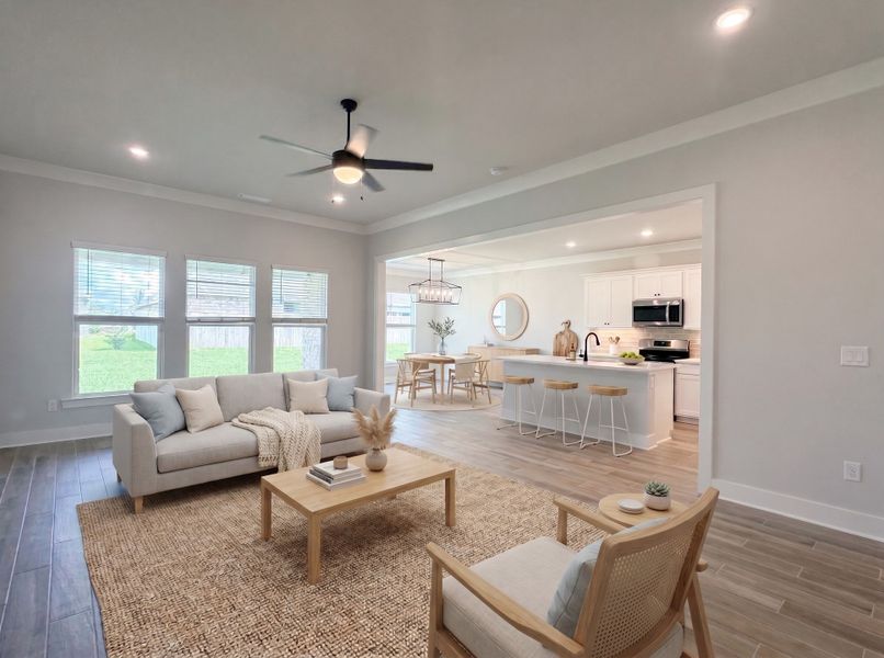 Furnished interior view inside a new home in Natureview, Freeport (Image 7).