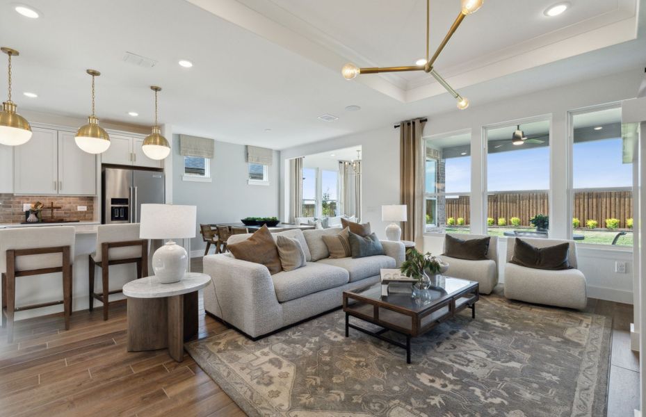 Open-concept throughout main living areas