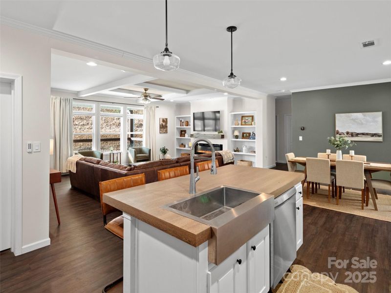 Furnished interior view inside a new home in , Hendersonville (Image 14).