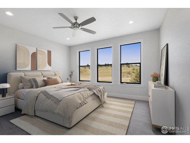 Furnished interior view inside a new home in Cottages at Kelly Farm, Greeley (Image 19).