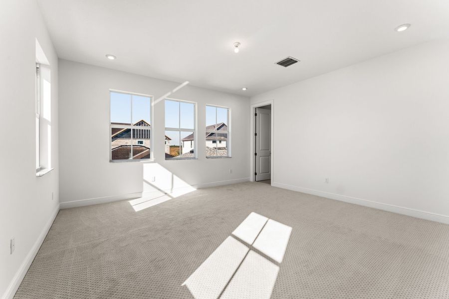 Representative unfurnished interior of a home built from the Marigold by Mattamy Homes in Newfield - Rosette Park, Palm City (Image 18).