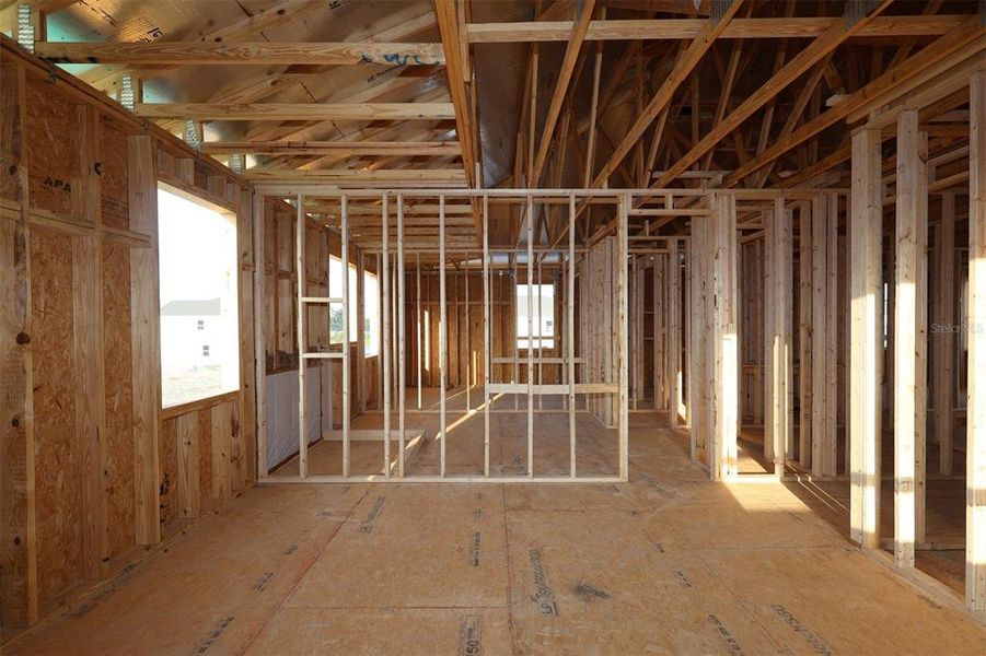 In-progress construction of a new home in Center Lake on the Park, St. Cloud, FL (Image 9).