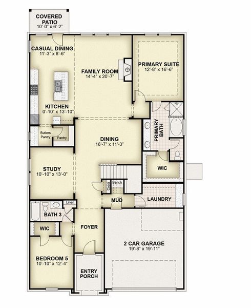 2D floor plan layout for the Hero by Rockwell Homes in Creekside, Royse City, TX (Image 50). 2D floor plan layout for the Hero by Rockwell Homes in Creekside, Royse City, TX (Image 50).