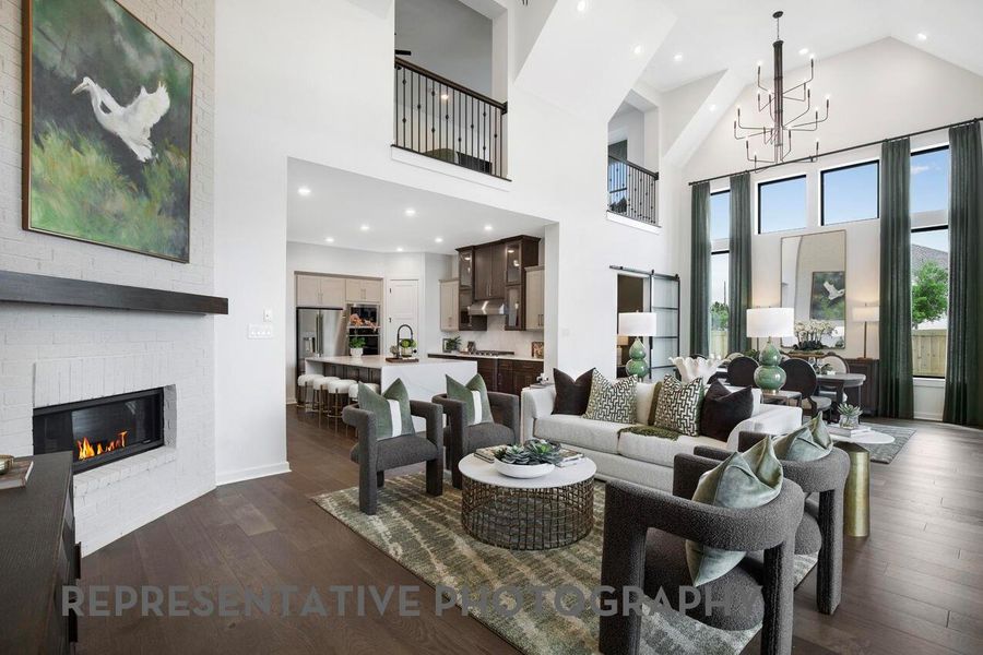 Furnished interior view inside a new home in Legacy, League City (Image 7).