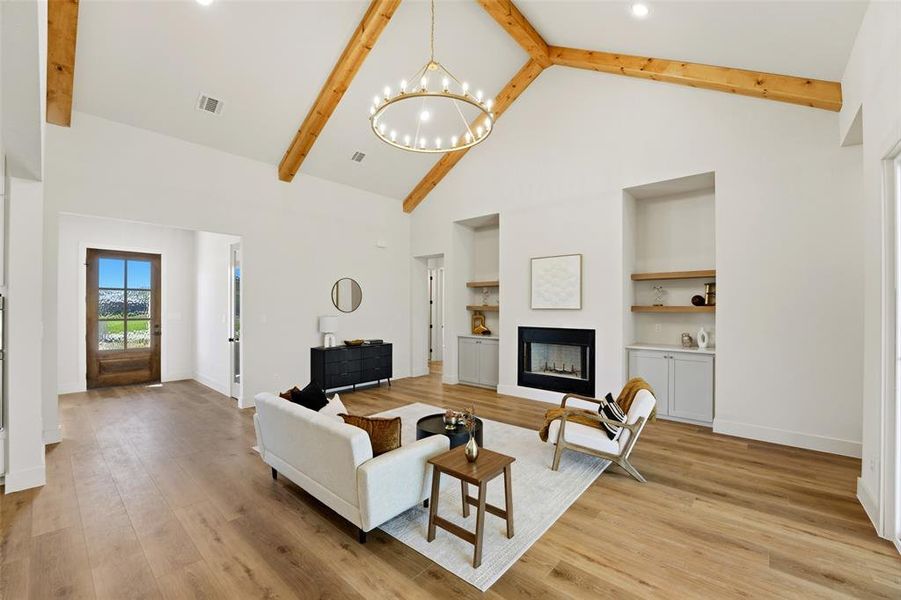 Furnished interior view inside a new home in , Fort Worth (Image 8).