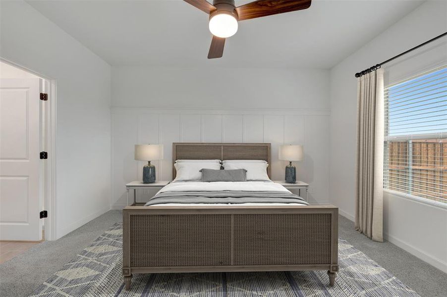 Furnished interior view inside a new home in Aspire at Reunion, Newark (Image 23).