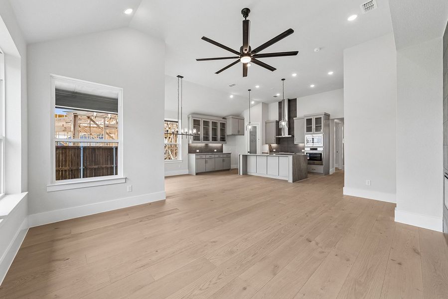 Representative unfurnished interior of a home built from the Kindrick by Landon Homes in Fields - East Village, Frisco (Image 22). Representative unfurnished interior of a home built from the Kindrick by Landon Homes in Fields - East Village, Frisco (Image 22).