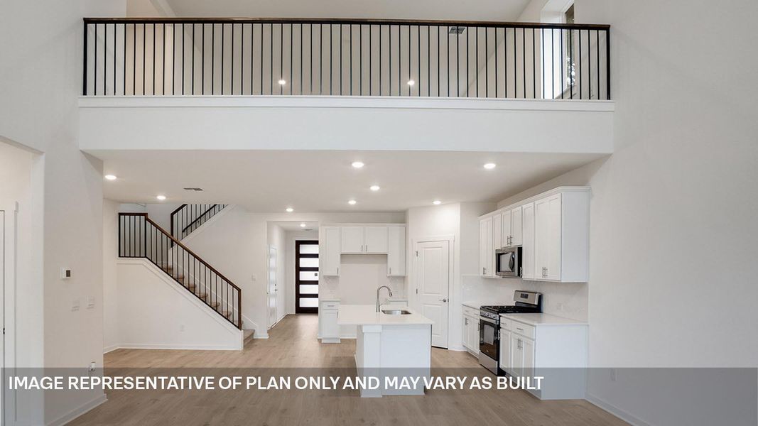 Furnished interior view inside a new home in Rosenbusch Ranch, Leander (Image 4).
