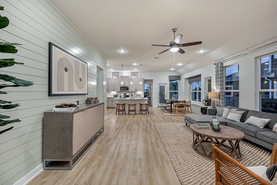 Furnished interior view inside a new home in Meyer Ranch, New Braunfels (Image 18).