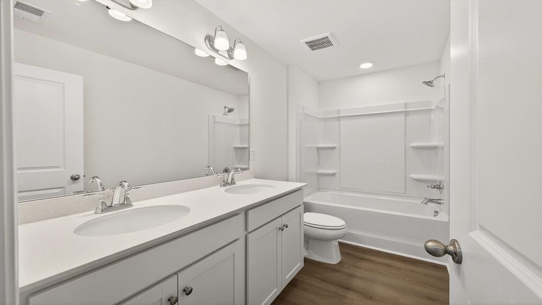 Furnished interior view inside a new home in Creekside at Andrews, Summerville (Image 8).