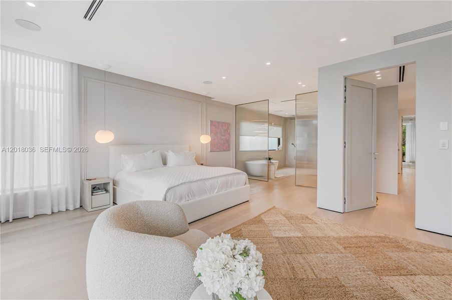 Furnished interior view inside a new home in , Miami (Image 9).