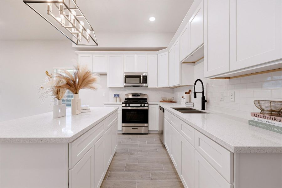 Another view of the kitchen. From a previous project with a similar floor plan