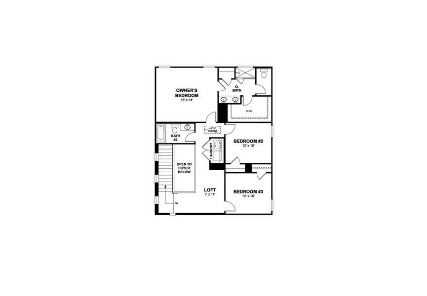 2D floor plan layout of this home in Heritage, Dripping Springs, TX (Image 4).