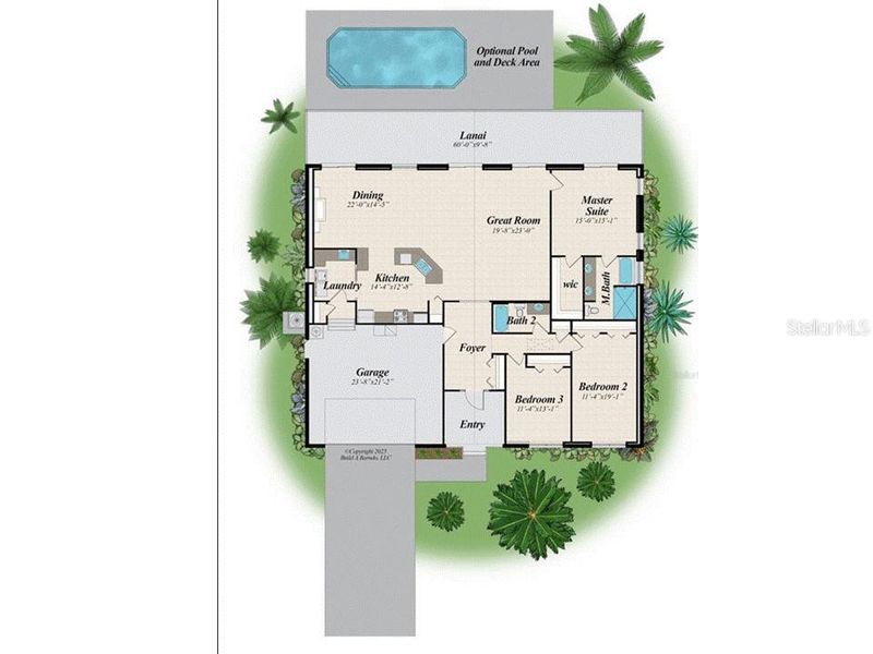 2D floor plan layout of this home in , Port Charlotte, FL (Image 2). 2D floor plan layout of this home in , Port Charlotte, FL (Image 2).