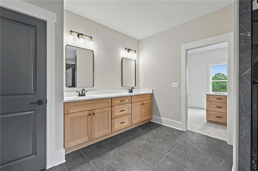 Furnished interior view inside a new home in SteepleChase, Hoschton (Image 25).
