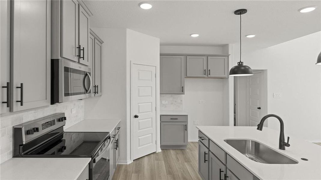 Furnished interior view inside a new home in Keeneland 40s, Aubrey (Image 22).