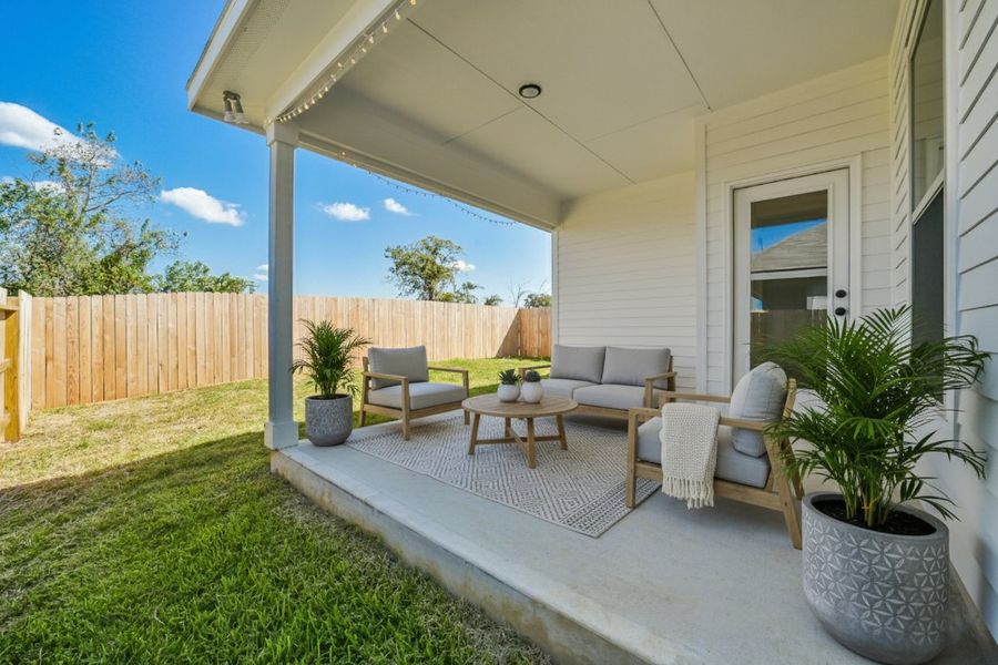Front exterior of a new home in Mostyn Springs, Magnolia, TX, highlighting curb appeal (Image 26).