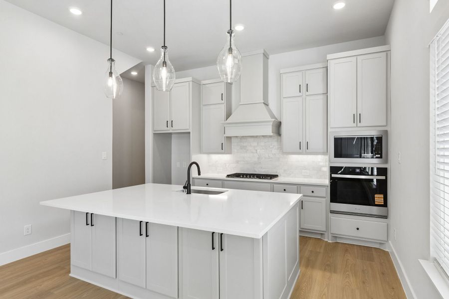 Furnished interior view inside a new home in Newman Village Townhomes, Frisco (Image 8).