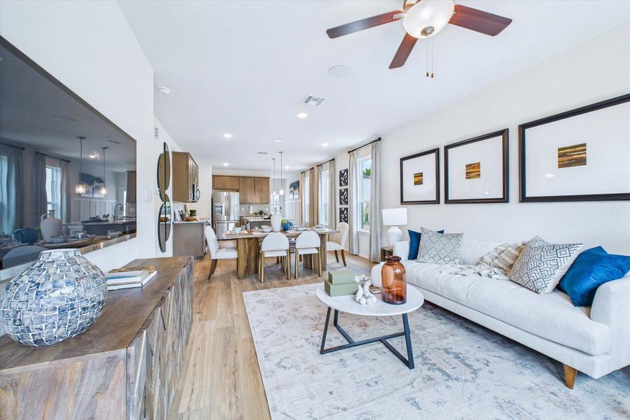 Representative furnished interior of a home built from the The Gillian C by Davidson Homes LLC in Cedar Heights, San Antonio (Image 16).