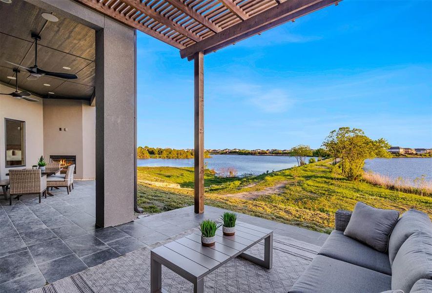 Exterior details and patio area of a home in , Heath (Image 25).