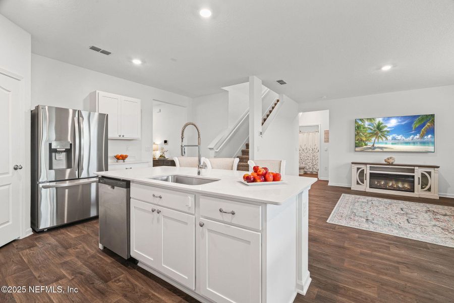 Furnished interior view inside a new home in Entrada, St. Augustine (Image 11).