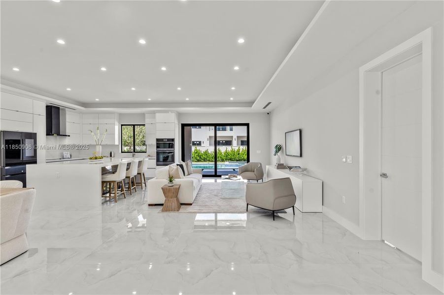 Furnished interior view inside a new home in , Miami (Image 42).