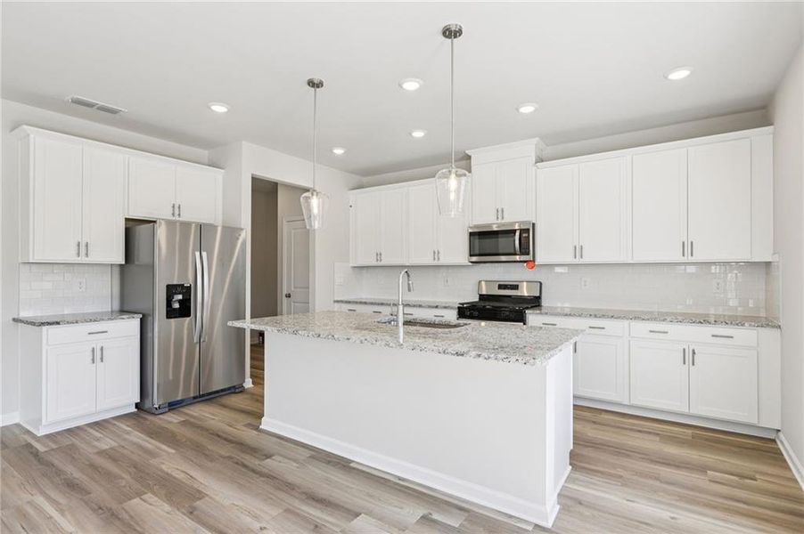 Furnished interior view inside a new home in Preserve at Mountain Creek, Pendergrass (Image 14).