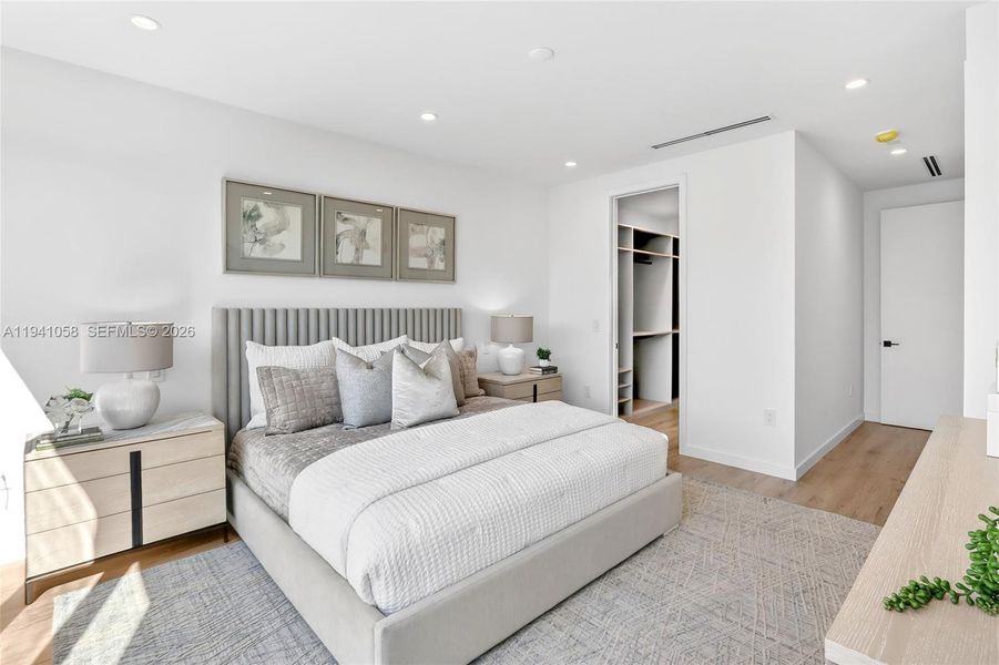 Furnished interior view inside a new home in , Miami (Image 10).