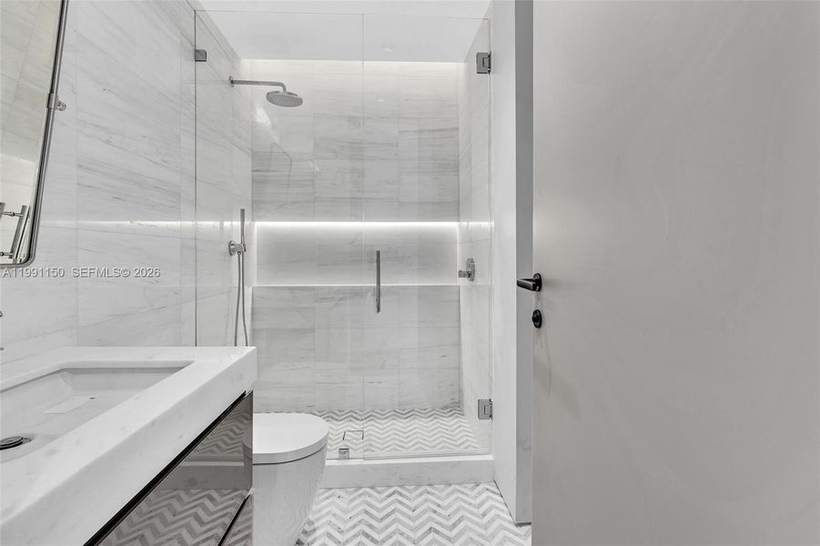 Furnished interior view inside a new home in , Miami Beach (Image 8).
