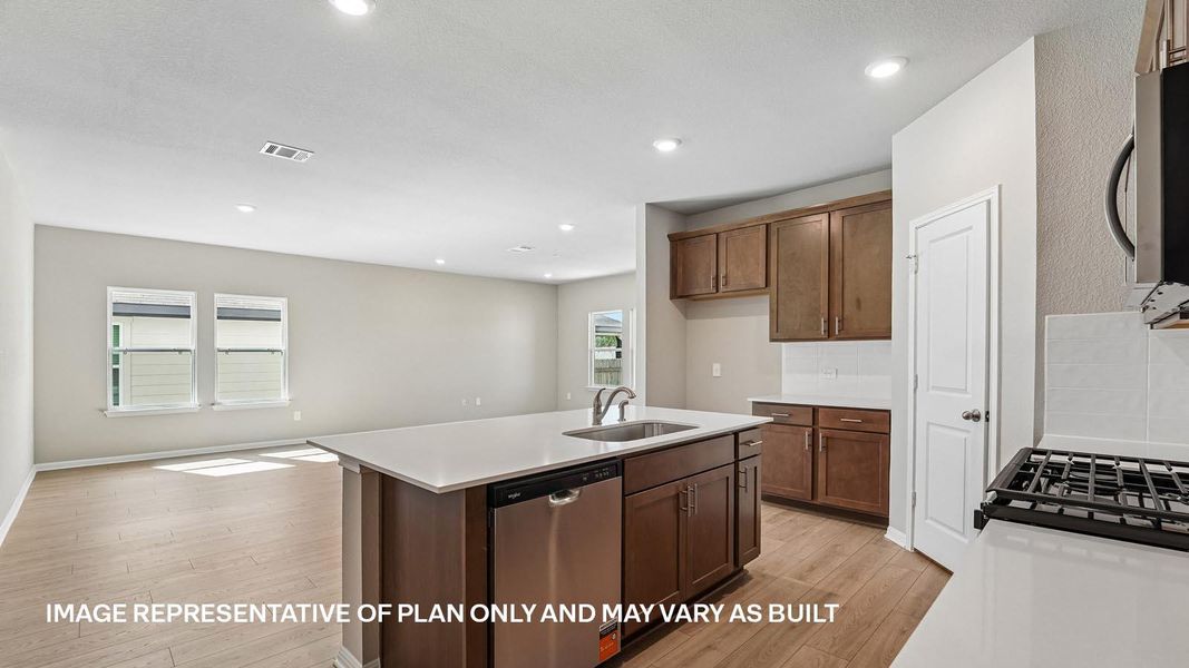 Furnished interior view inside a new home in Carillon, Manor (Image 3).