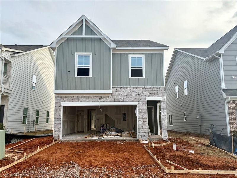 In-progress construction of a new home in Winsome Park, Woodstock, GA (Image 23).
