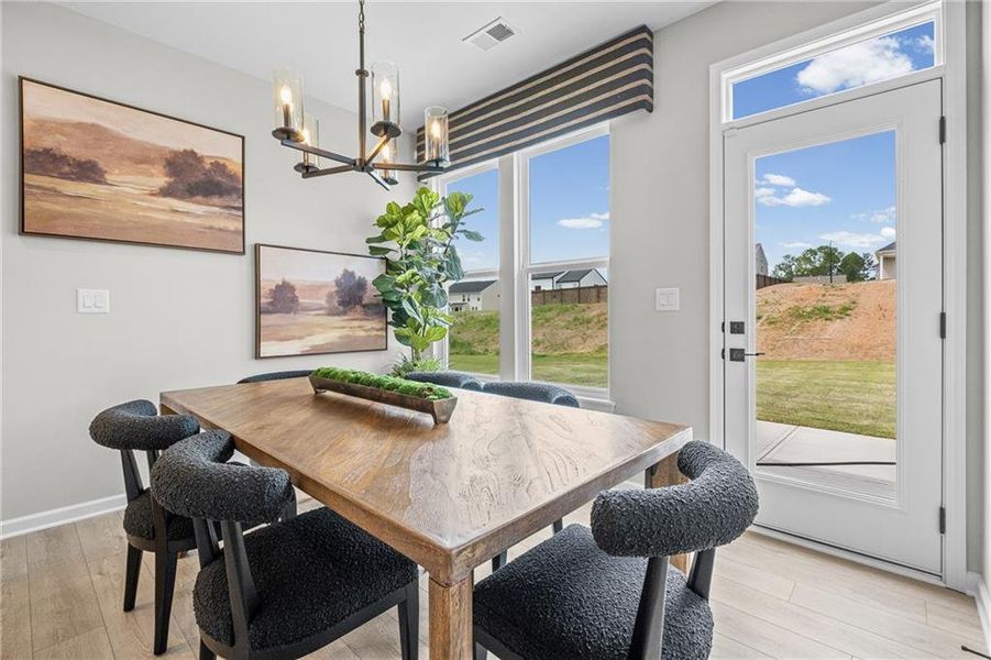 Furnished interior view inside a new home in Pickens Bluff, Hiram (Image 5).