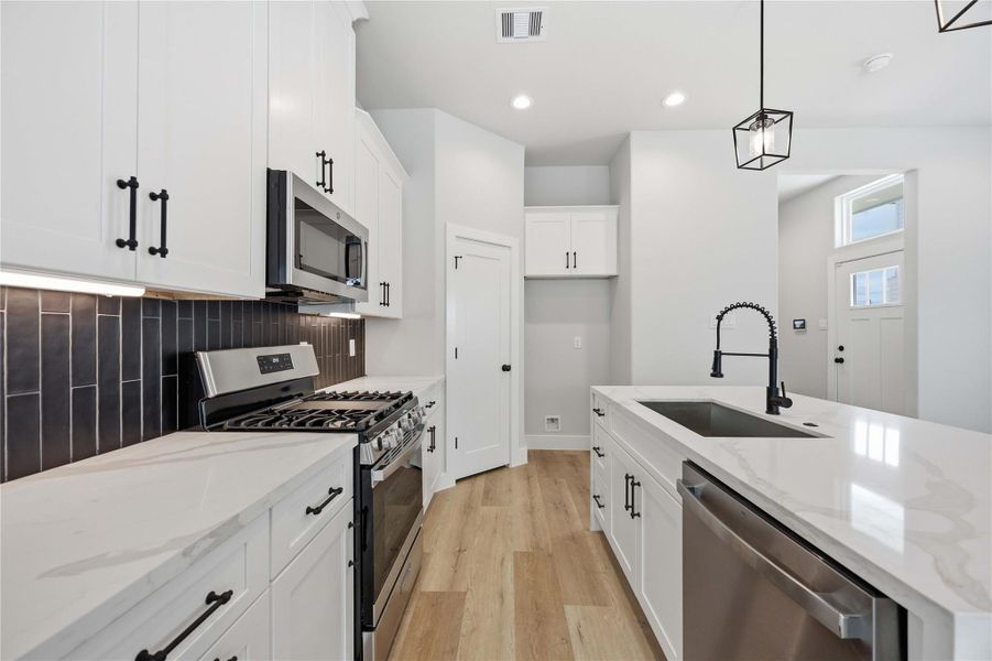 Furnished interior view inside a new home in , Houston (Image 9).