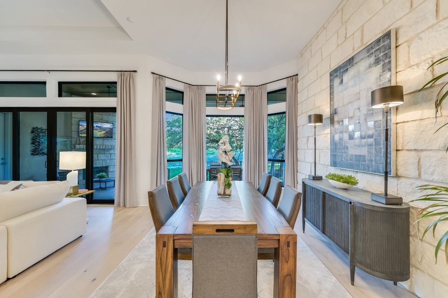 Representative furnished interior of a home built from the San Simeon I by Giddens Homes in Clearwater Ranch, Liberty Hill (Image 13).