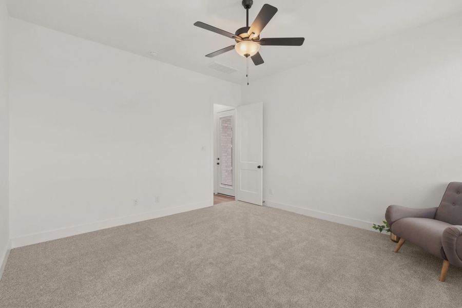 Representative unfurnished interior of a home built from the Viola by Chesmar Homes in Brookewater 45's, Rosenberg (Image 13).