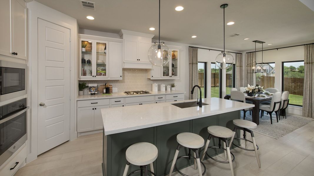 Furnished interior view inside a new home in Weston Oaks 55', San Antonio (Image 6). Furnished interior view inside a new home in Weston Oaks 55', San Antonio (Image 6).