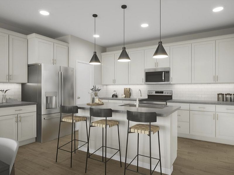 Representative furnished interior of a home built from the Anne by Tri Pointe Homes in Grahym at Southbridge, Fort Mill (Image 7).