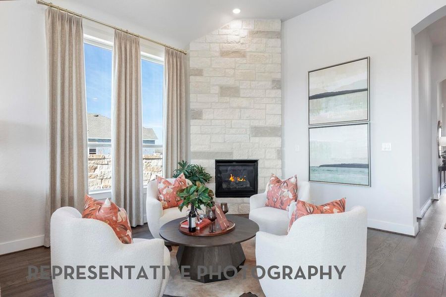 Furnished interior view inside a new home in Elyson, Katy (Image 10).