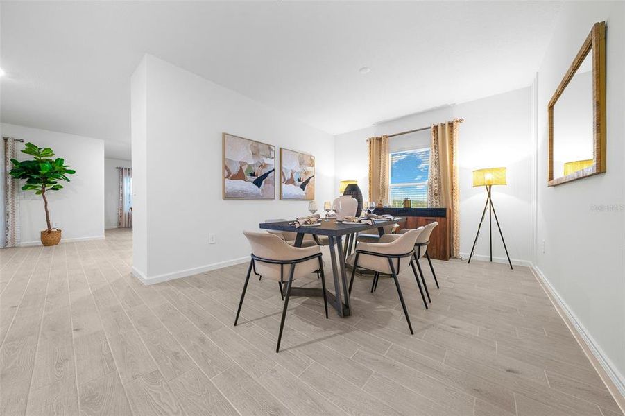 Furnished interior view inside a new home in Pioneer Ranch: Pioneer Ranch 60's, Ocala (Image 29).