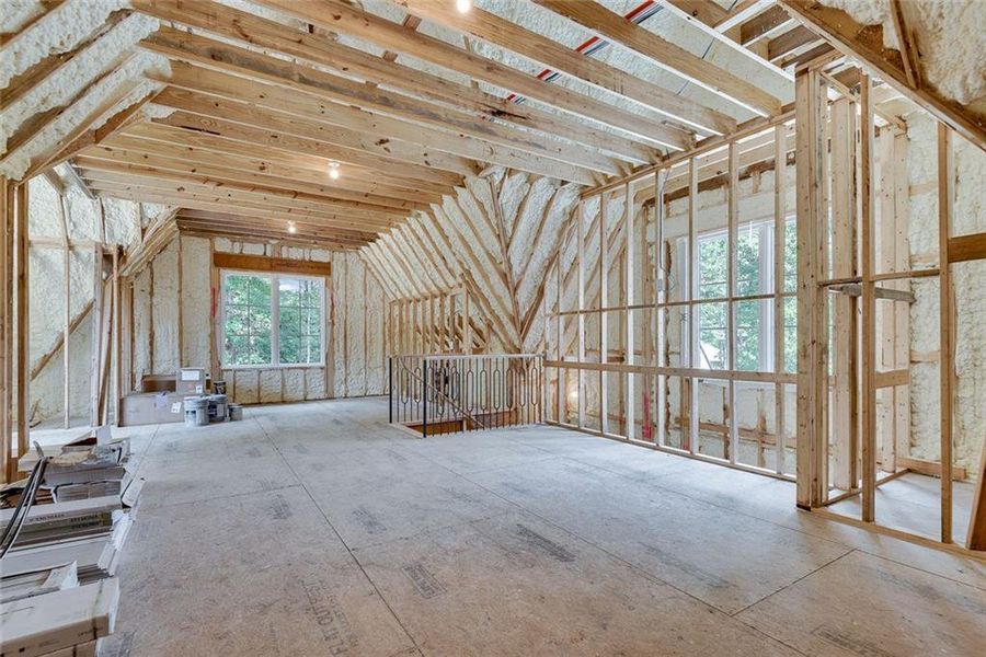 In-progress construction of a new home in , Alpharetta, GA (Image 92).