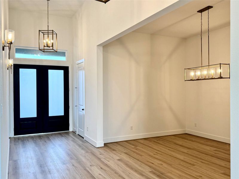 Double Front Door Entry - with Formal Dining Room