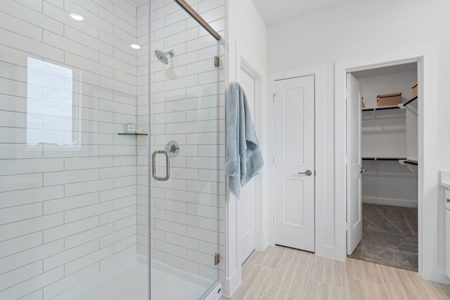 Furnished interior view inside a new home in Bridgeland, Cypress (Image 8). Furnished interior view inside a new home in Bridgeland, Cypress (Image 8).