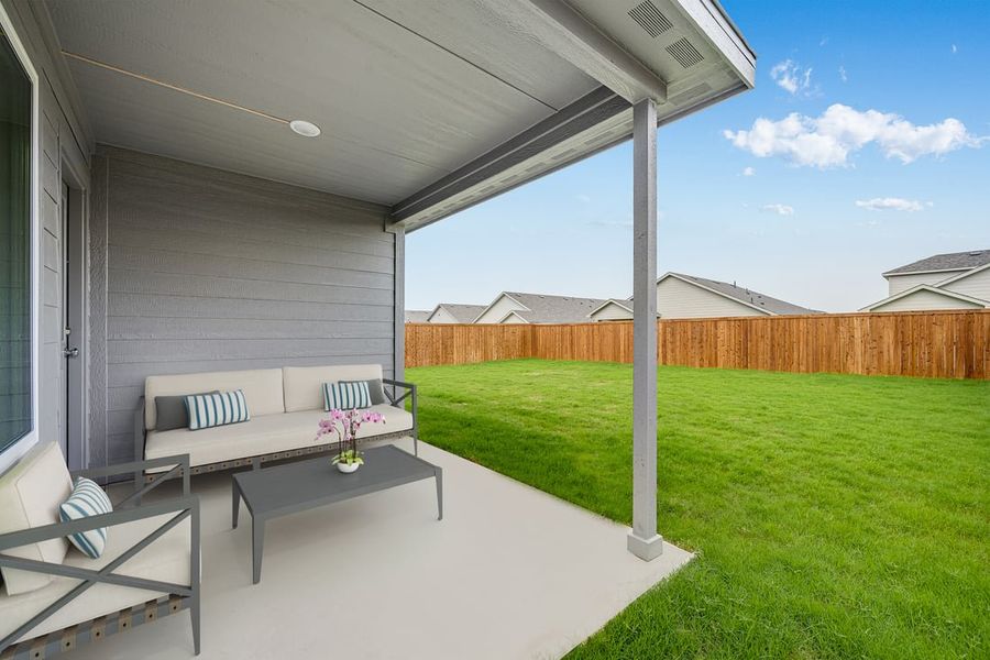 Representative exterior details of a home built from the Hutto by Taylor Morrison in Madero 50s, Haslet (Image 3).