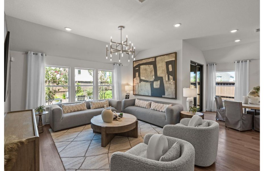 Furnished interior view inside a new home in Bison Ridge, San Antonio (Image 8).