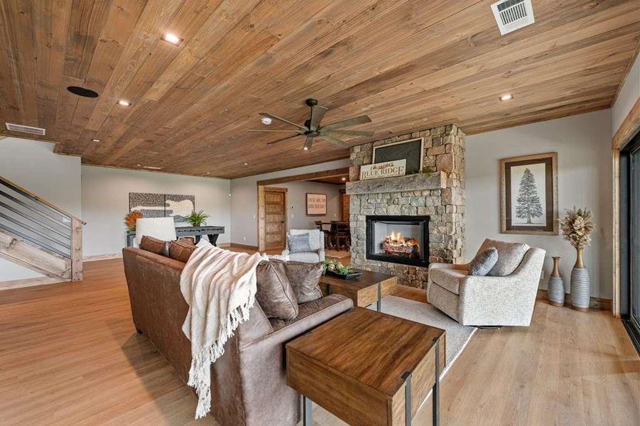 Furnished interior view inside a new home in , Blue Ridge (Image 36).