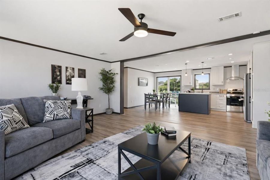 Furnished interior view inside a new home in , Homosassa (Image 5).