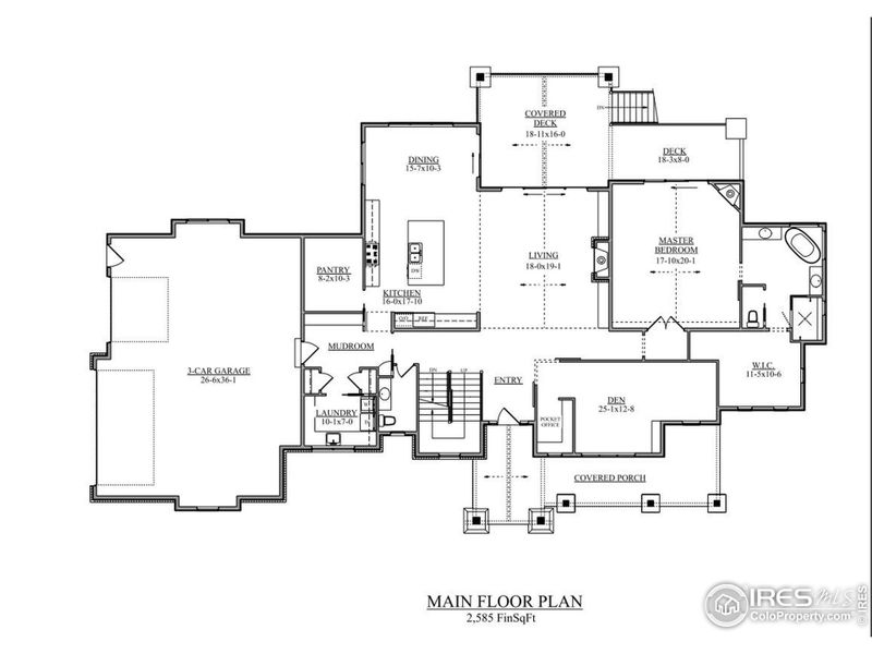 Magnolia Modern Farmhouse Main Level Floor plan