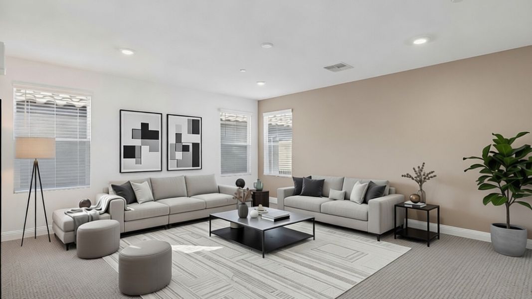 Furnished interior view inside a new home in The Buttes at Mystic, Peoria (Image 8).