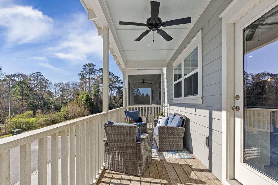 Exterior details and patio area of a home in , Summerville (Image 4).